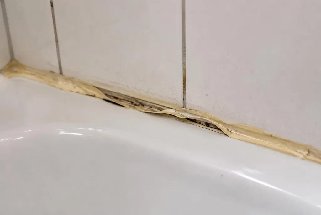 Kitbedrijf Opheusden – loslatende kit naast het bad